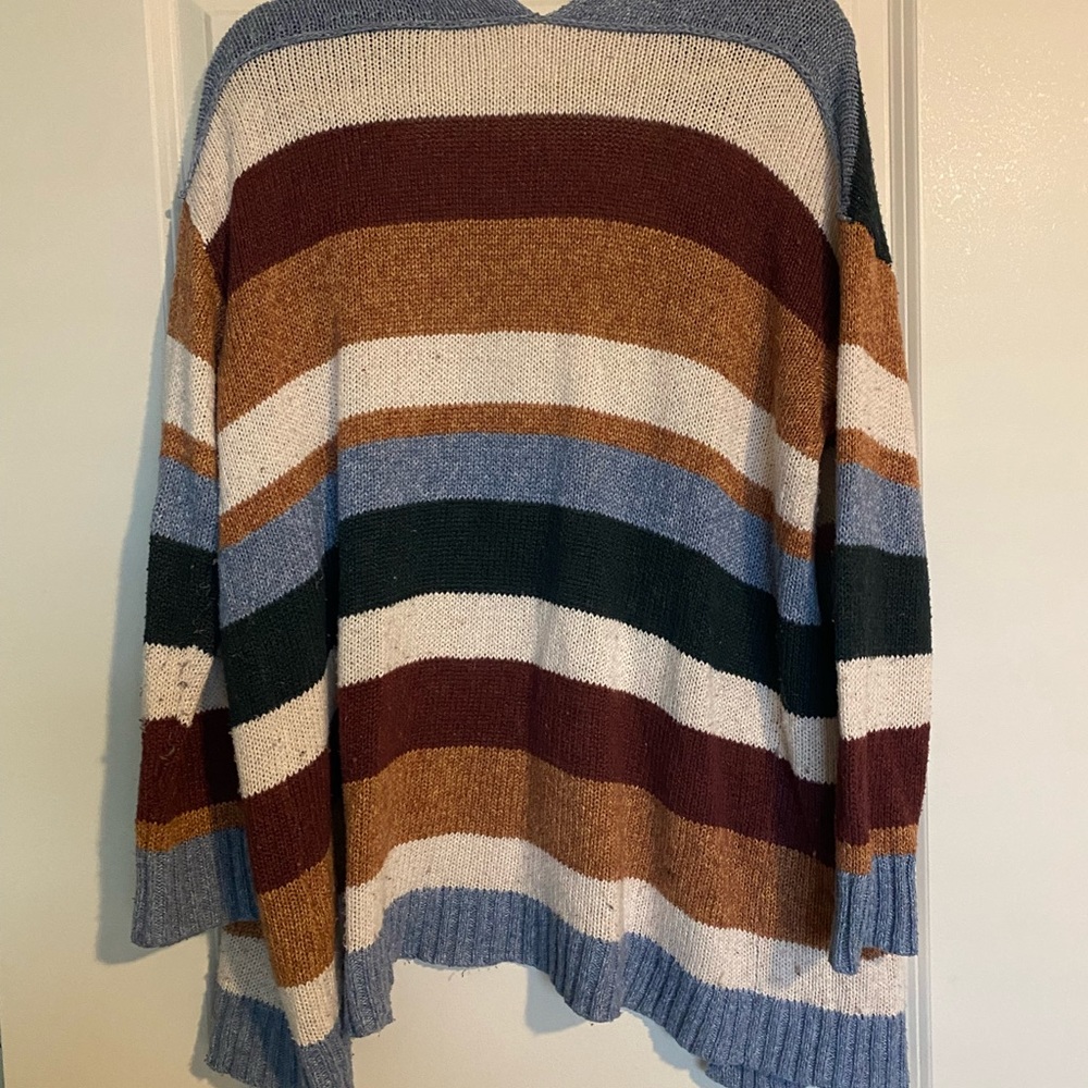 American Eagle Multicolored Striped Cardigan - image 4